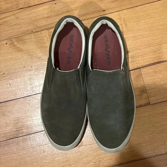 SeaVees Hawthorne WOMENS Slip On Green Cushy memory foam sneaker 7.5 - Picture 6 of 7